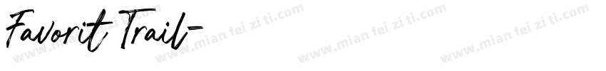 Favorit Trail字体转换